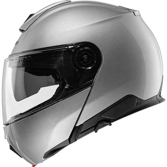 Schuberth C5 Gloss Silver Modular Flip Front Motorcycle Helmet - New for 2023/2024 - Averys Motorcycles