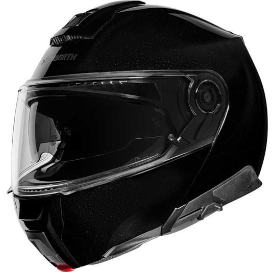 Schuberth C5 Gloss Black Modular Flip Front Motorcycle Helmet - New for 2023/2024 - Averys Motorcycles
