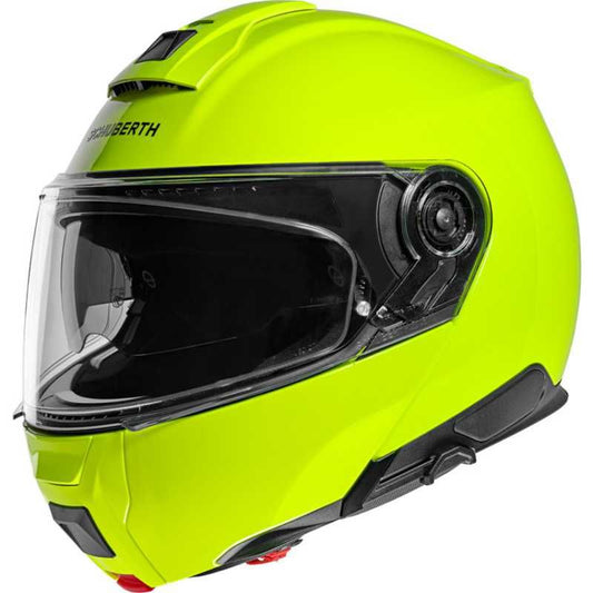 Schuberth C5 Flouro Yellow Modular Flip Front Motorcycle Helmet - New for 2023/2024 - Averys Motorcycles