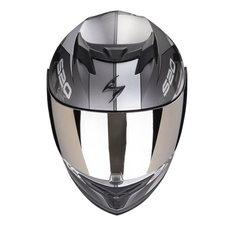Scorpion Exo 520 Evo Cover Silver Motorcycle Helmet - New for 2023/2024 - Averys Motorcycles