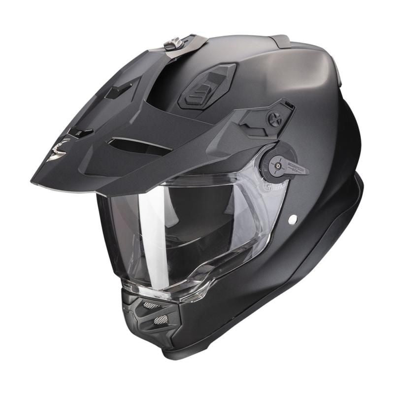 Scorpion Exo ADF-9000 Matt Pearl Black Adventure Touring Motorcycle Helmet - New for 2023/2024 - Averys Motorcycles
