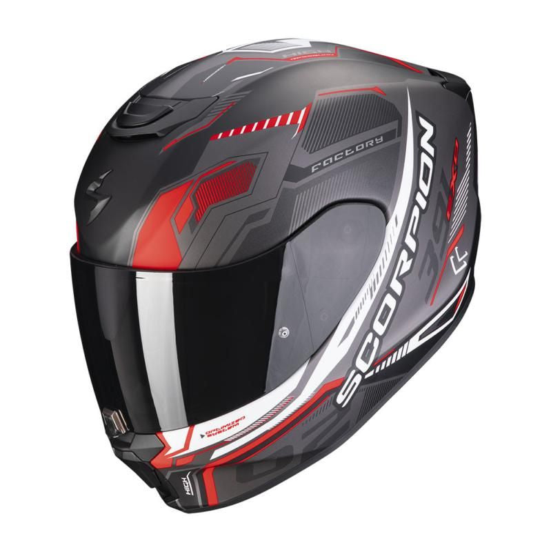 Scorpion Exo 391 Haut Black & Red Motorcycle Helmet - New for 2023/2024 - Averys Motorcycles