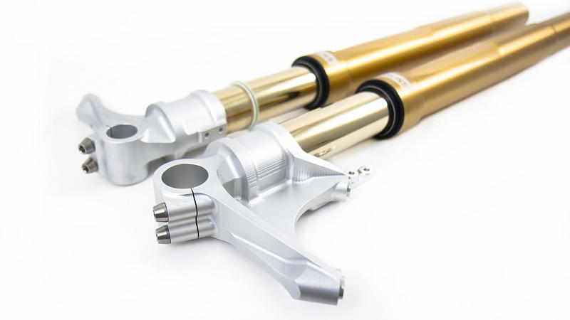 CNC Racing Triple Clamps & Ohlins FGRT210 Forks - Averys Motorcycles